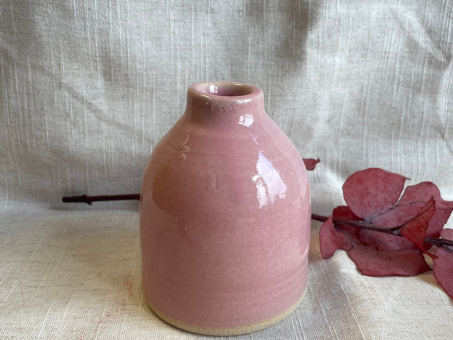 Pink Ceramic Bud Vase