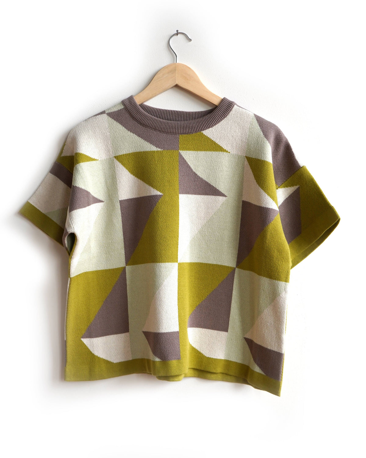 Calder Sweater (green/grey) - Vista
