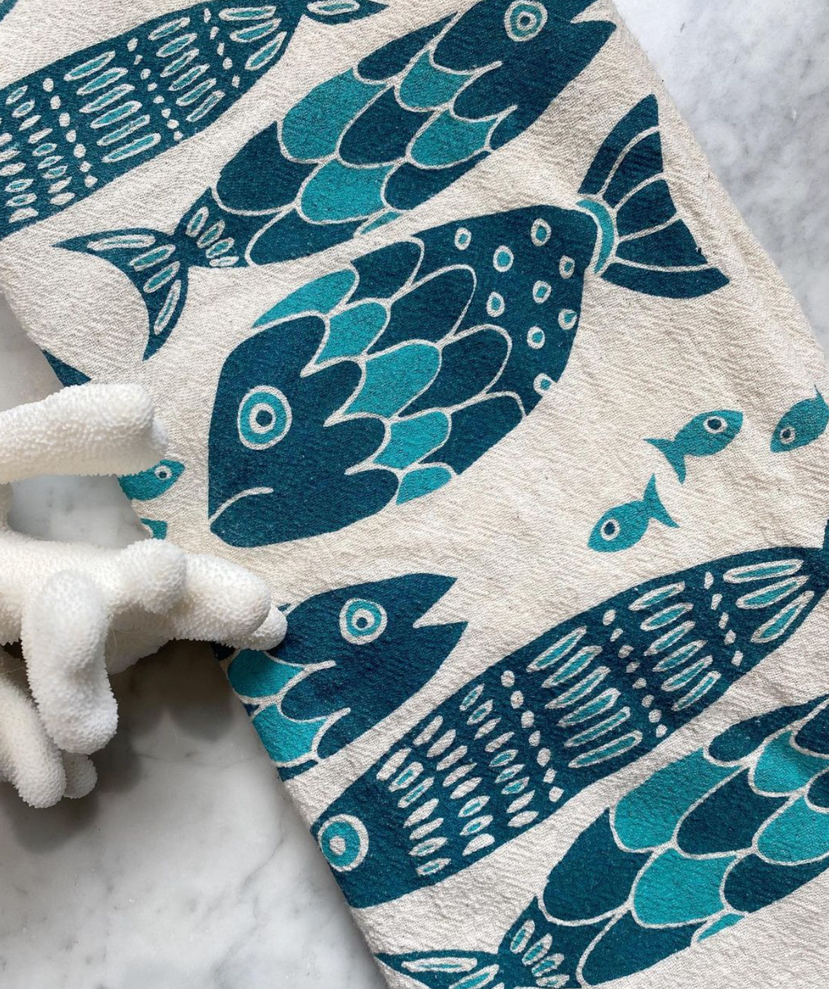 Fish Tribe Tea Towel