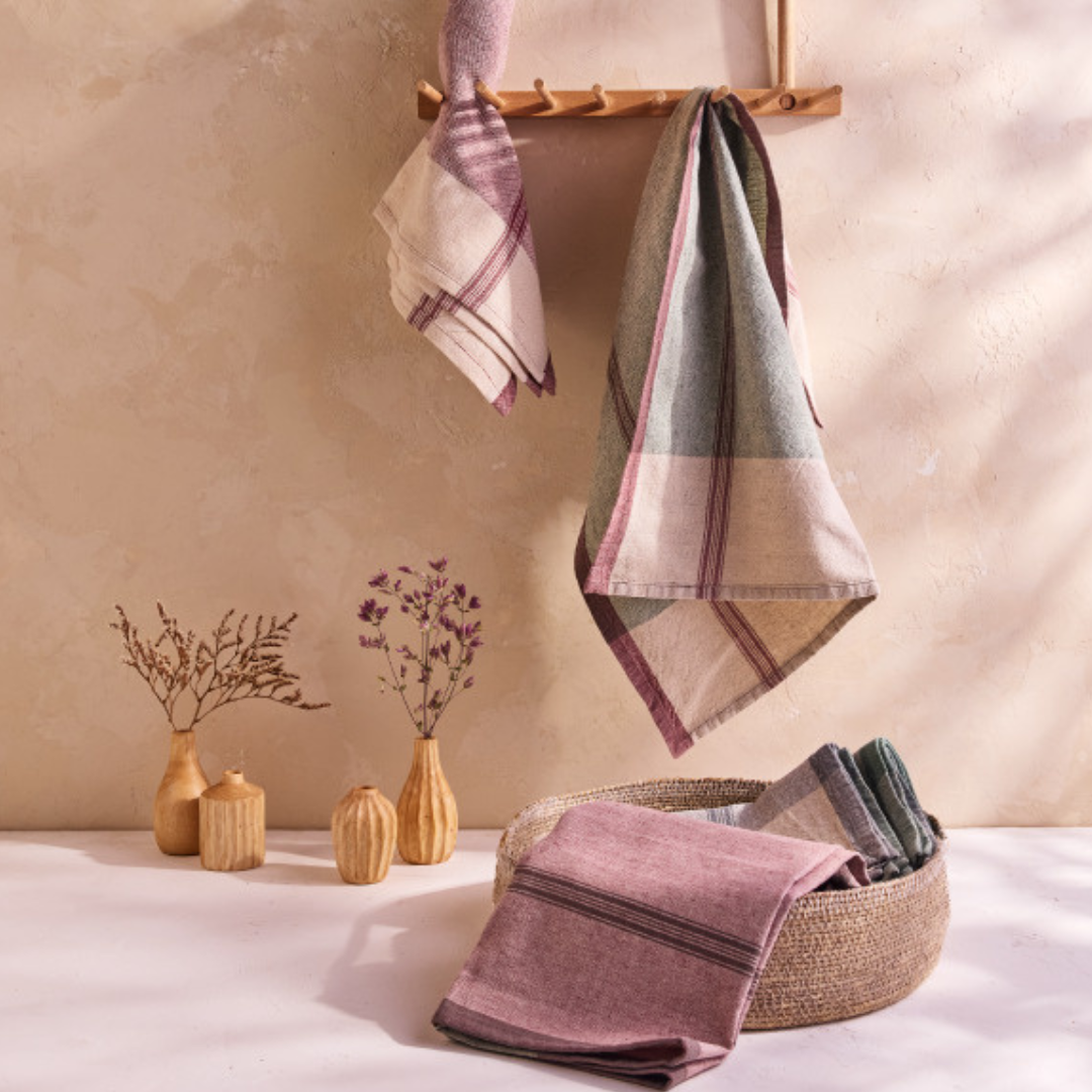 Mauve Lula Kitchen Towel