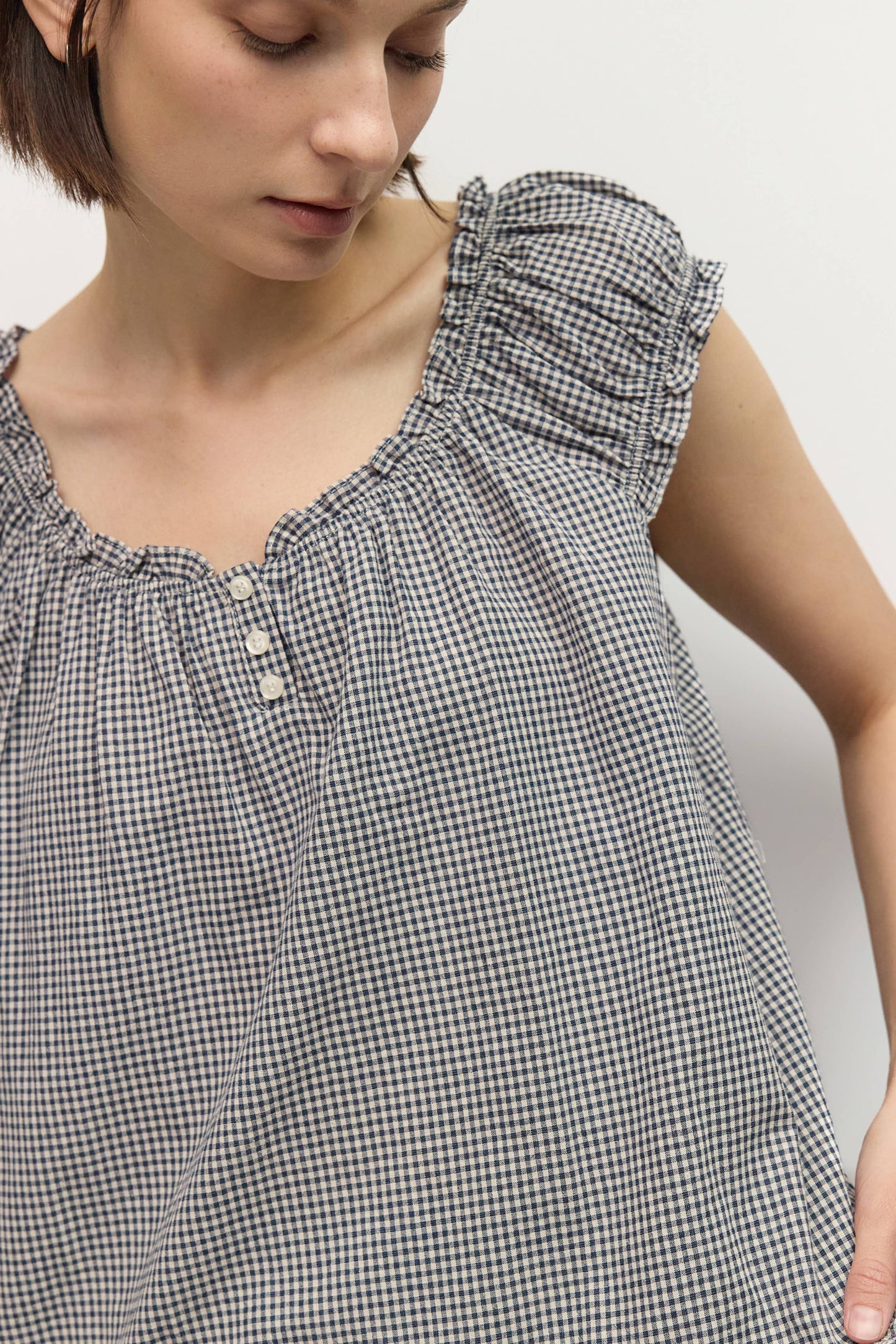 Shayla Gingham Blouse