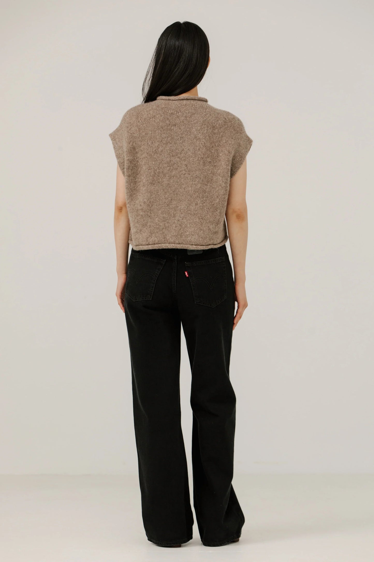 Dark Fawn Alpaca Iris Sweater Vest