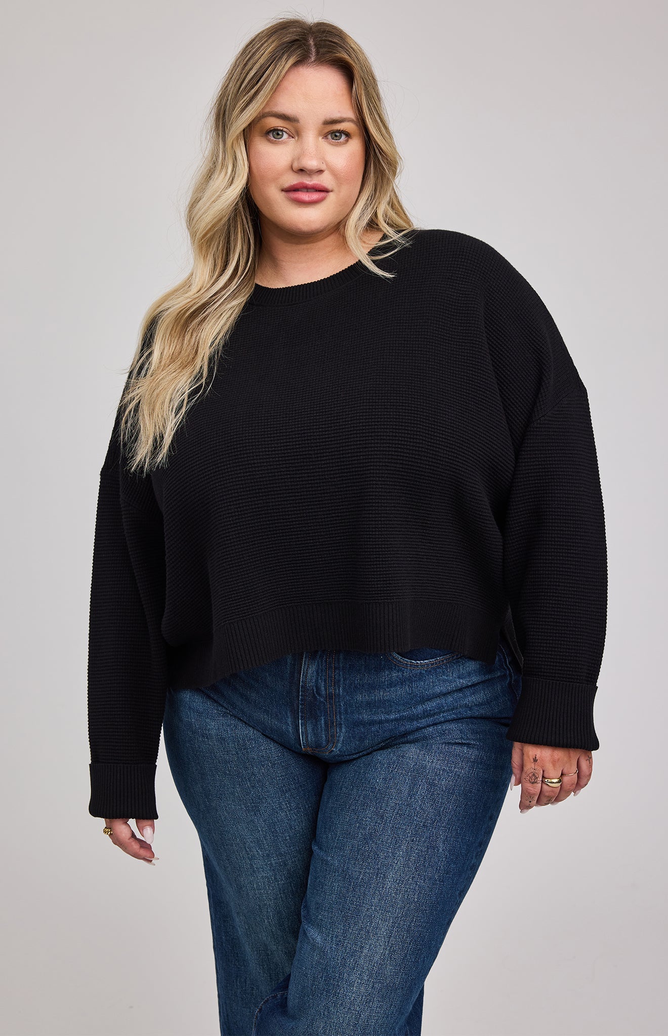 Axel Black Crewneck Sweater