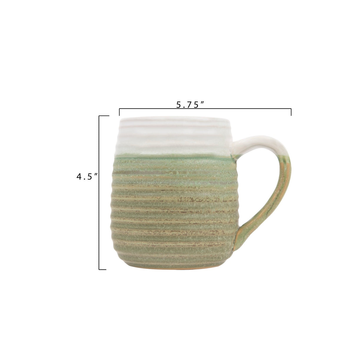 Ribbed Stoneware Mug