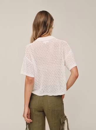 Sandstone Short Sleeve Crop Pullover