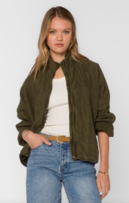 Olive Toby Quilted Jacket