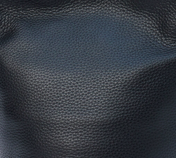Vancouver Black Pebble Leather Bucket Bag