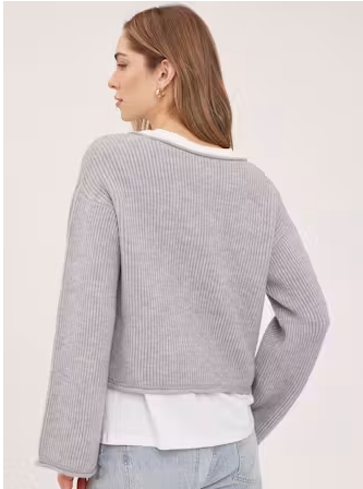 Heather Grey Elara Sweater