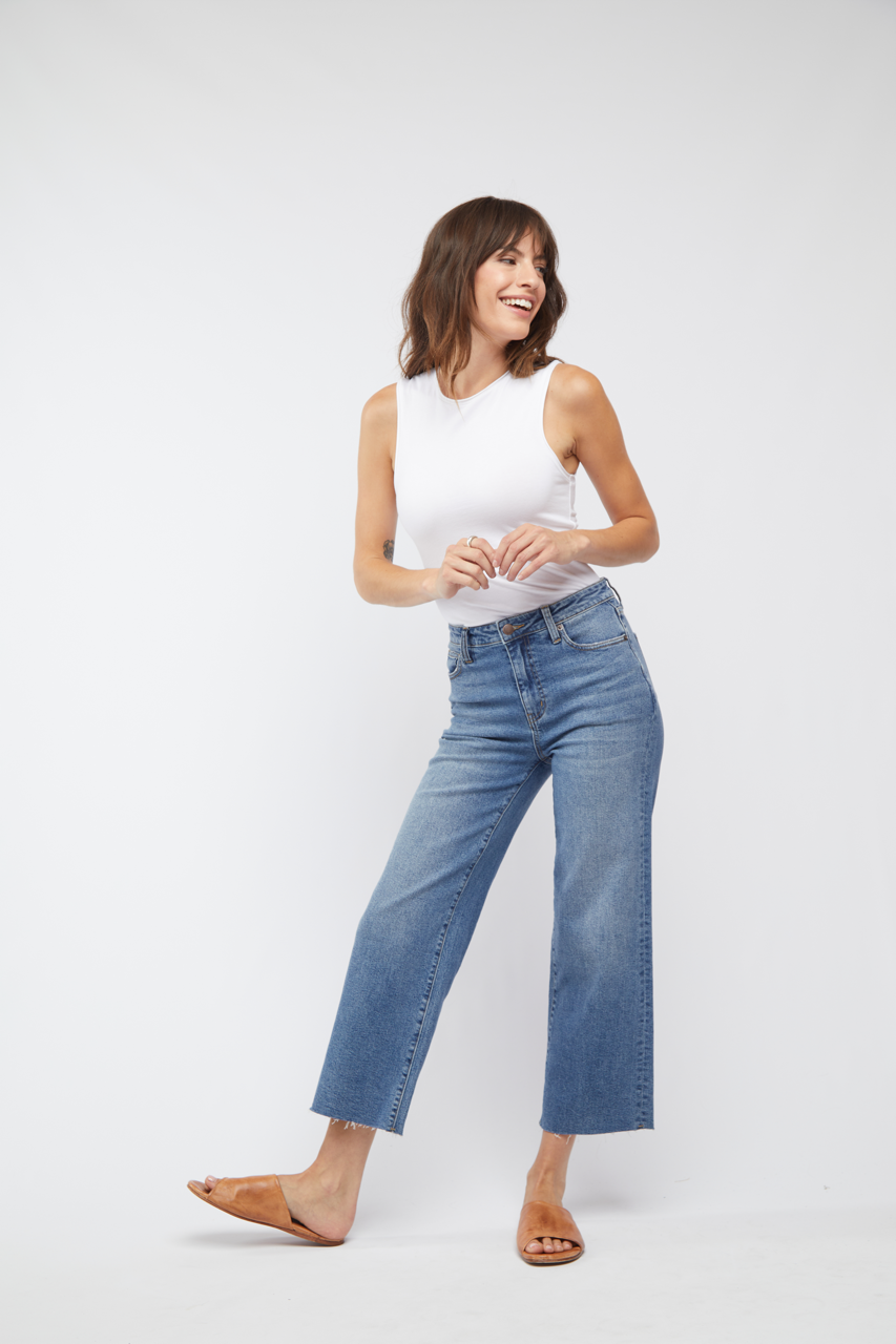 Aberdeen Crop Jean, Vintage Worn