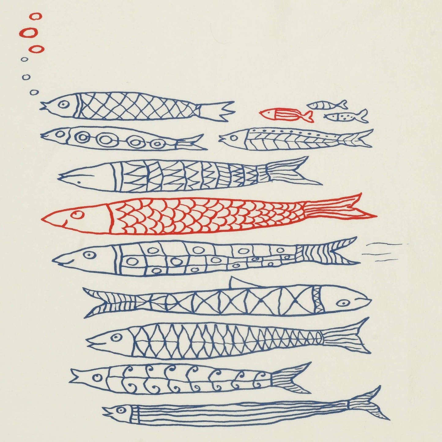 School of Fish Kitchen Towel