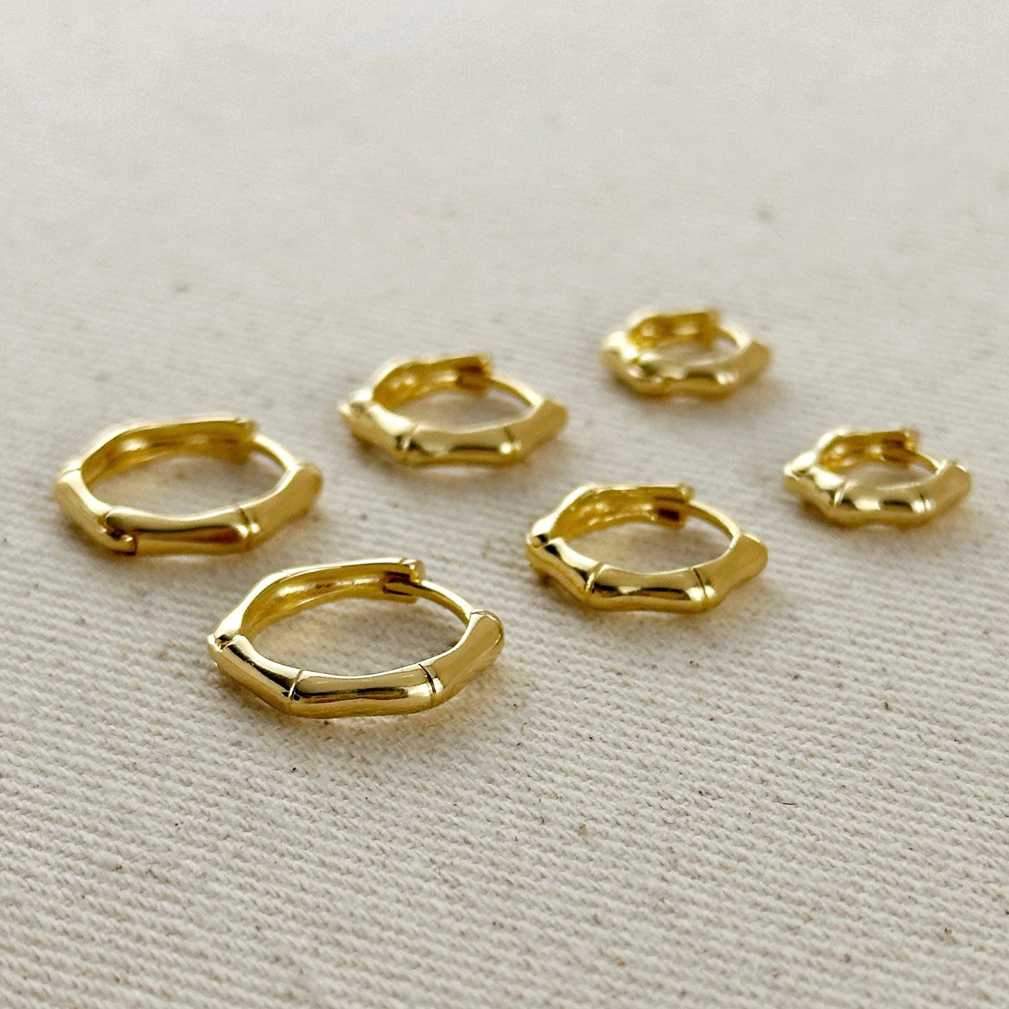 Bamboo Hoop Earrings