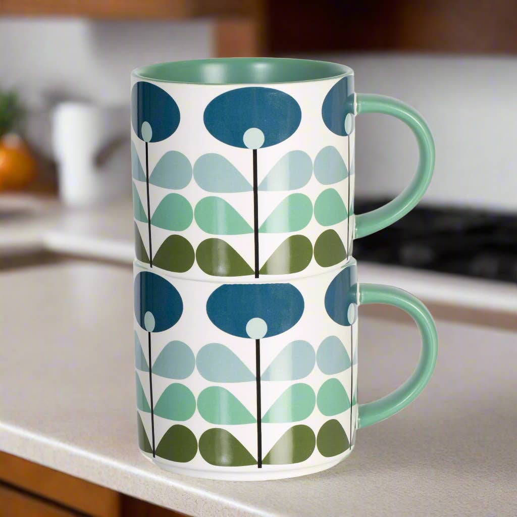 Blue Flower Mug