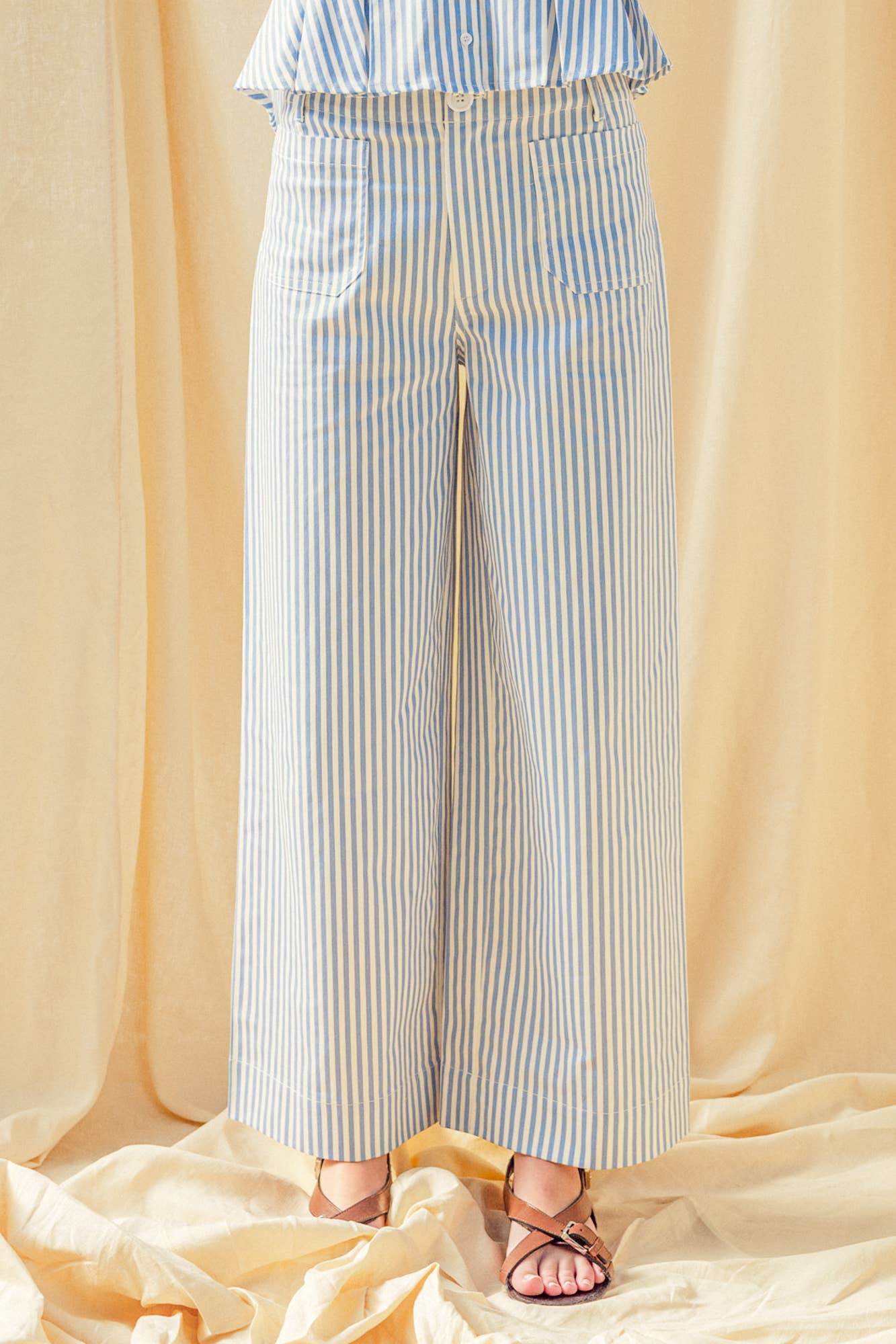 Striped Front Pocket Pants
