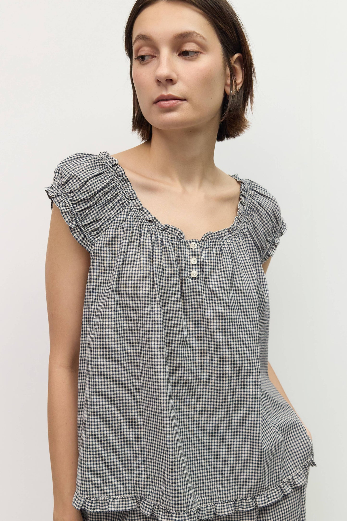 Shayla Gingham Blouse