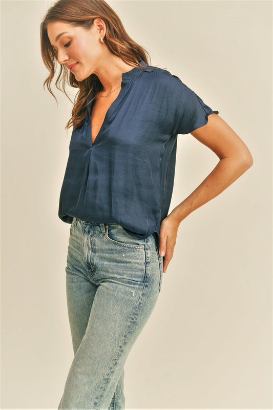 Esme Blouse - Navy