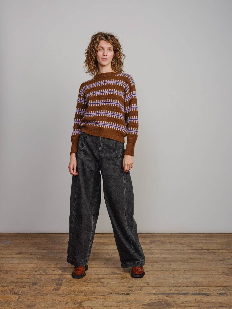 Walnut Vera Fairisle Sweater