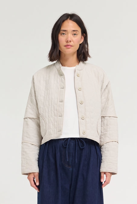 Ecru Quilted Jacket