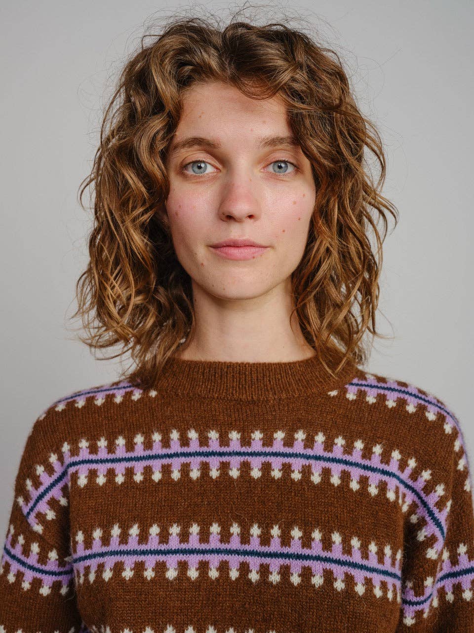 Walnut Vera Fairisle Sweater