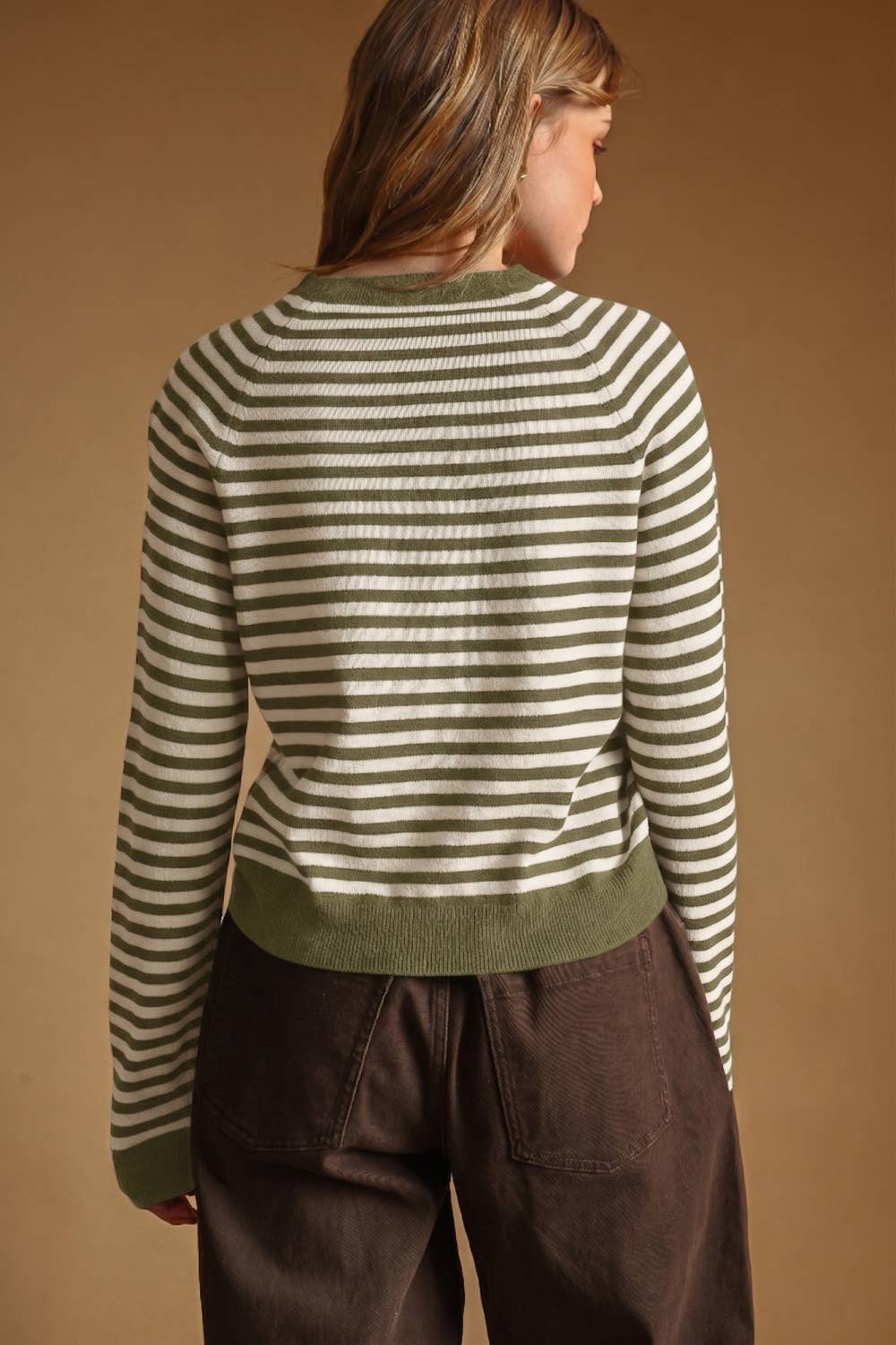 Striped Round Neck Sweater