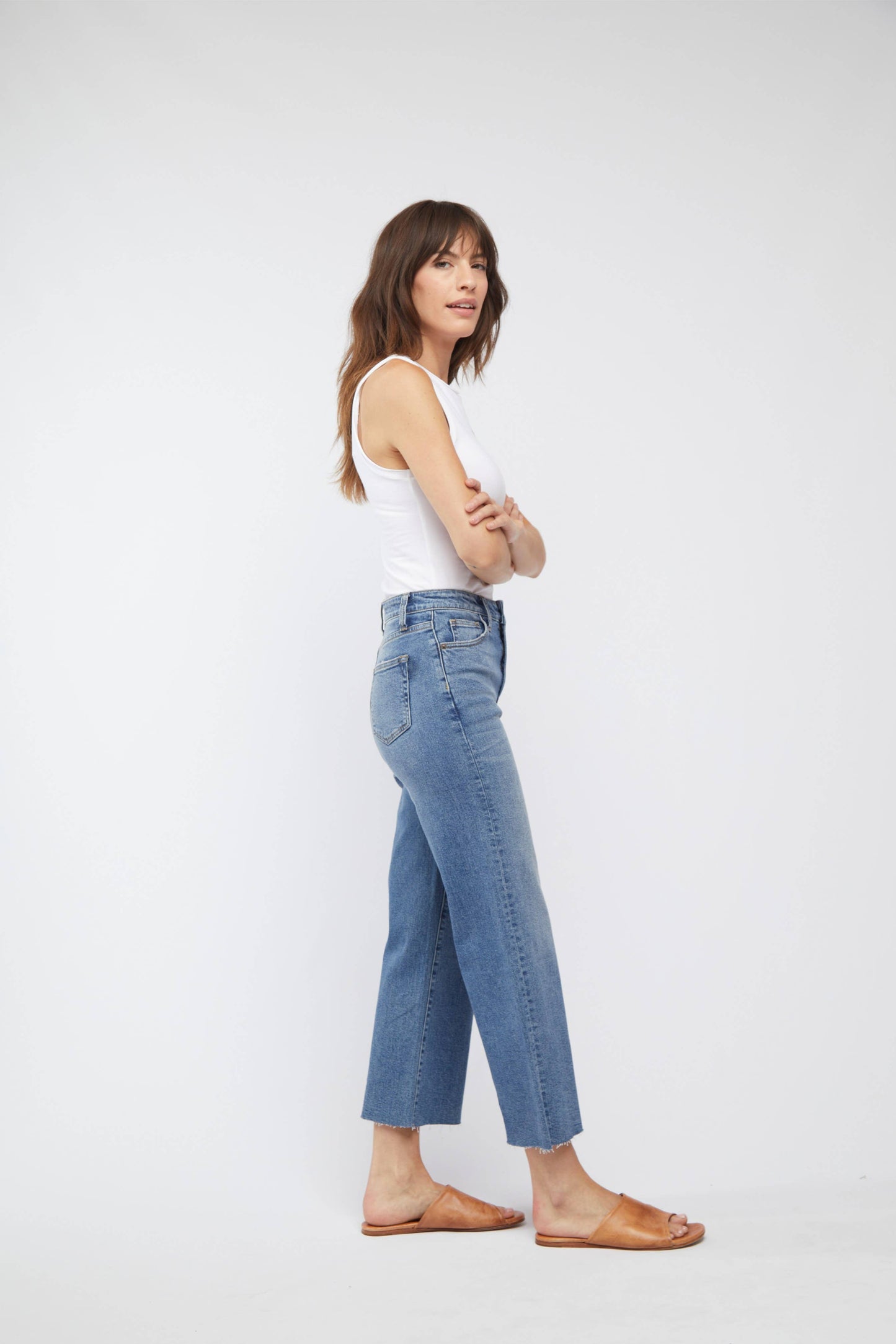 Aberdeen Crop Jean, Vintage Worn