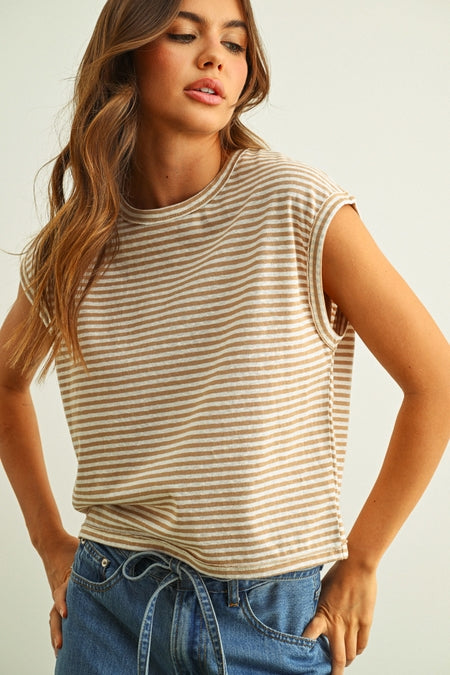 Short Sleeve Striped Top - 2 colors