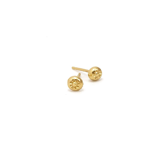 18K Vermeil Flower Studs