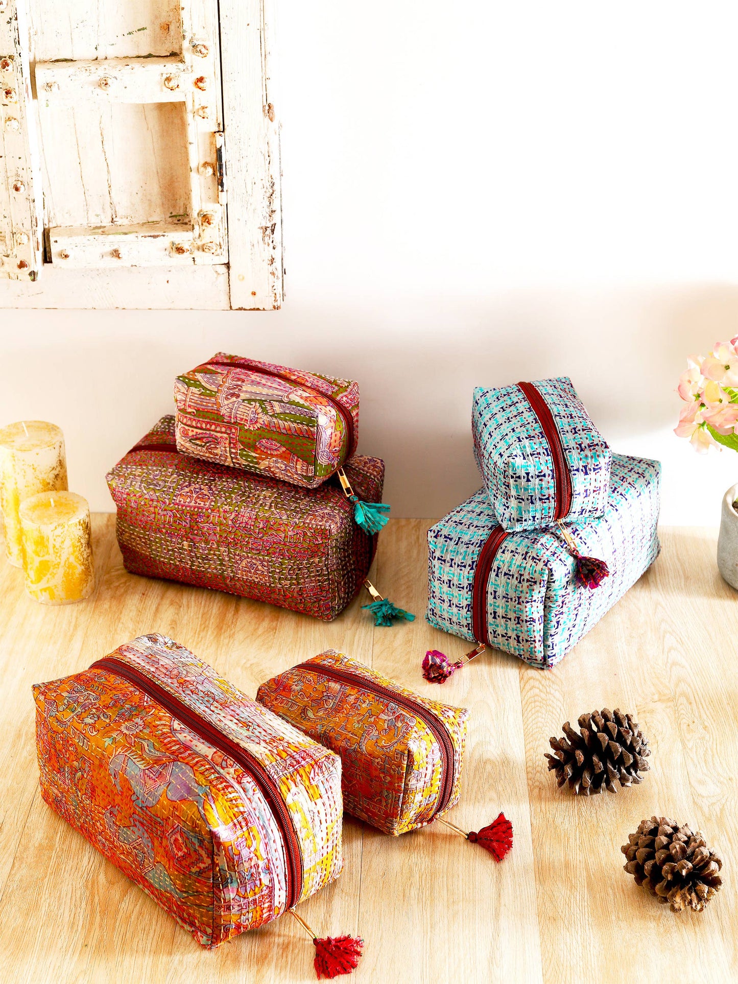 Silk Kantha Bags