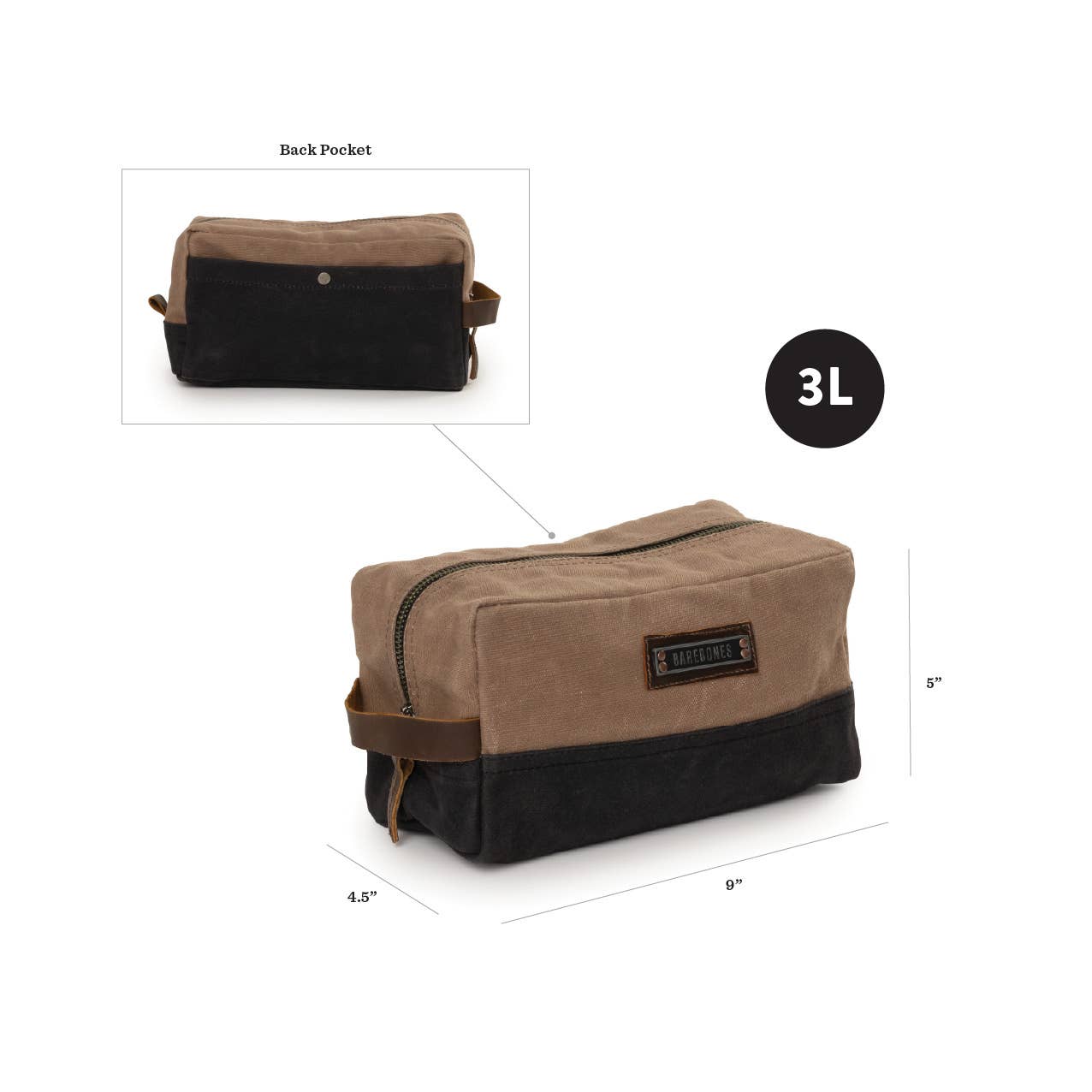 Canvas Dopp Kit Bag