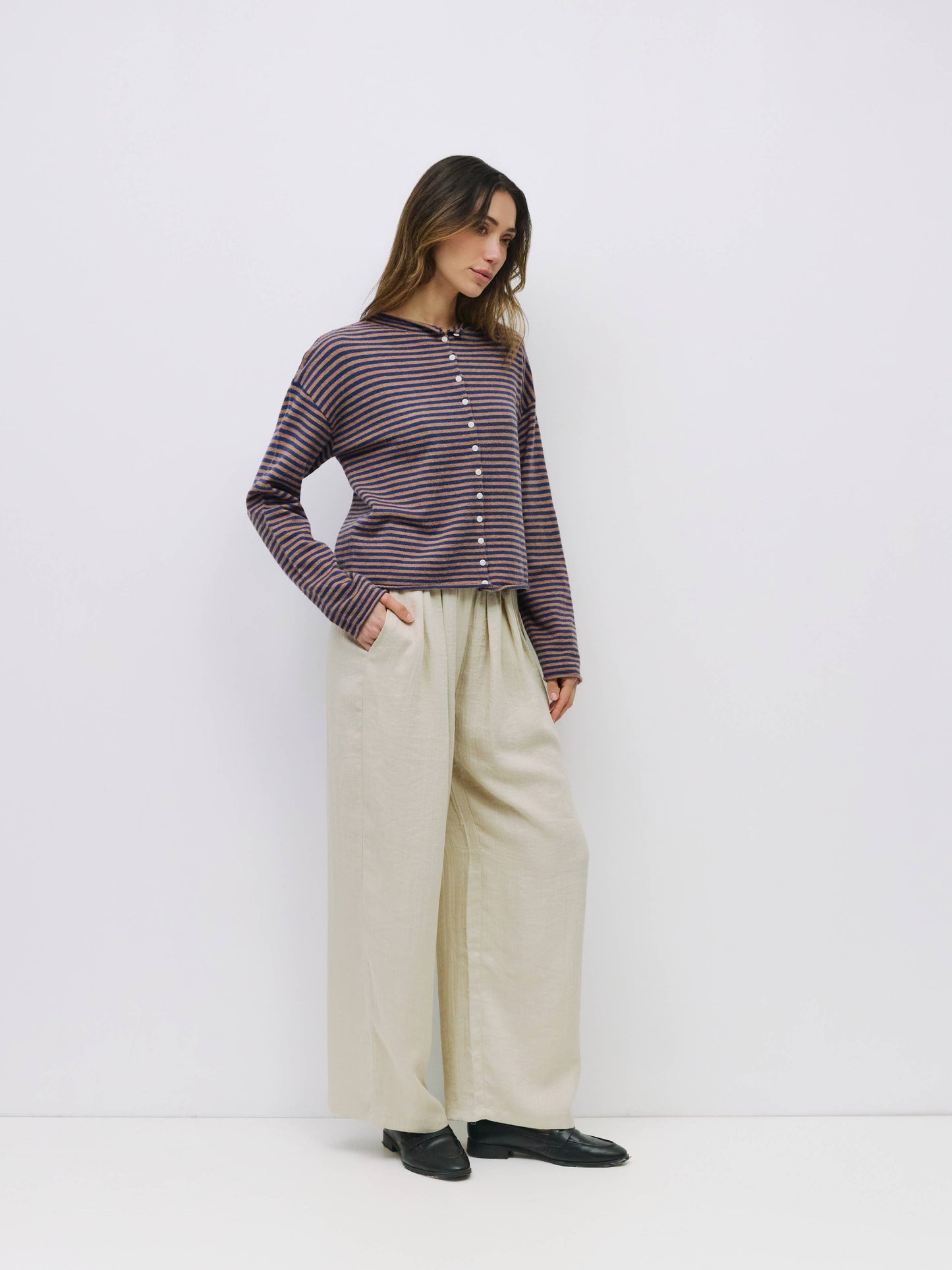 Elisa Striped Cardigan
