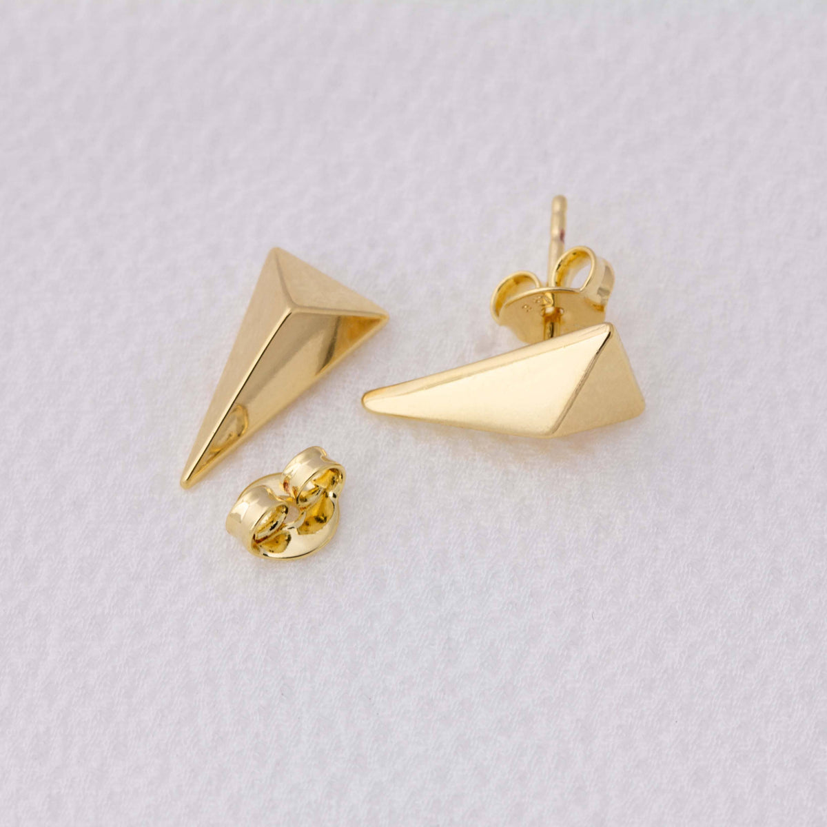 Elongated Triangle Earrings