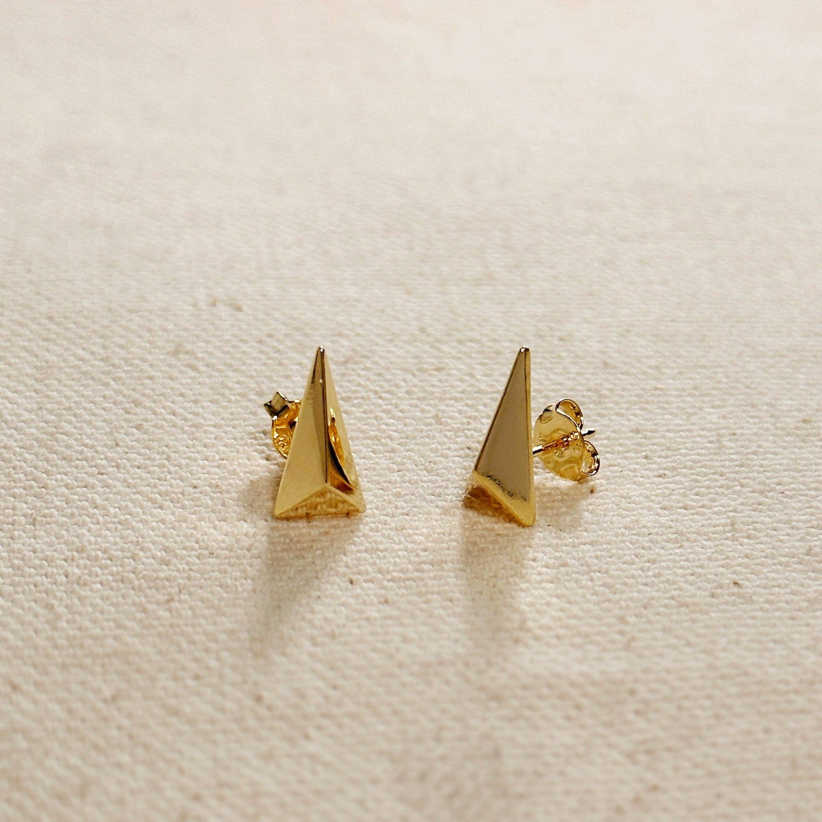 Elongated Triangle Earrings