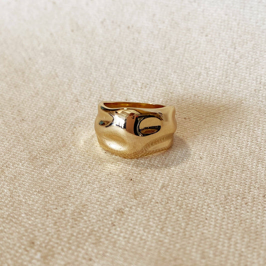Wavy Wide Band Ring