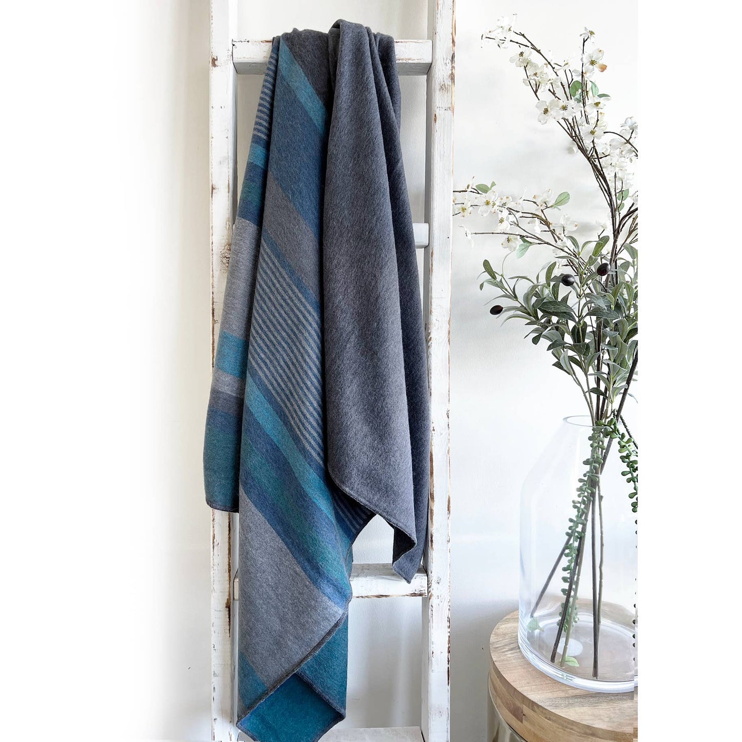 Dark Sea Alpaca Throw