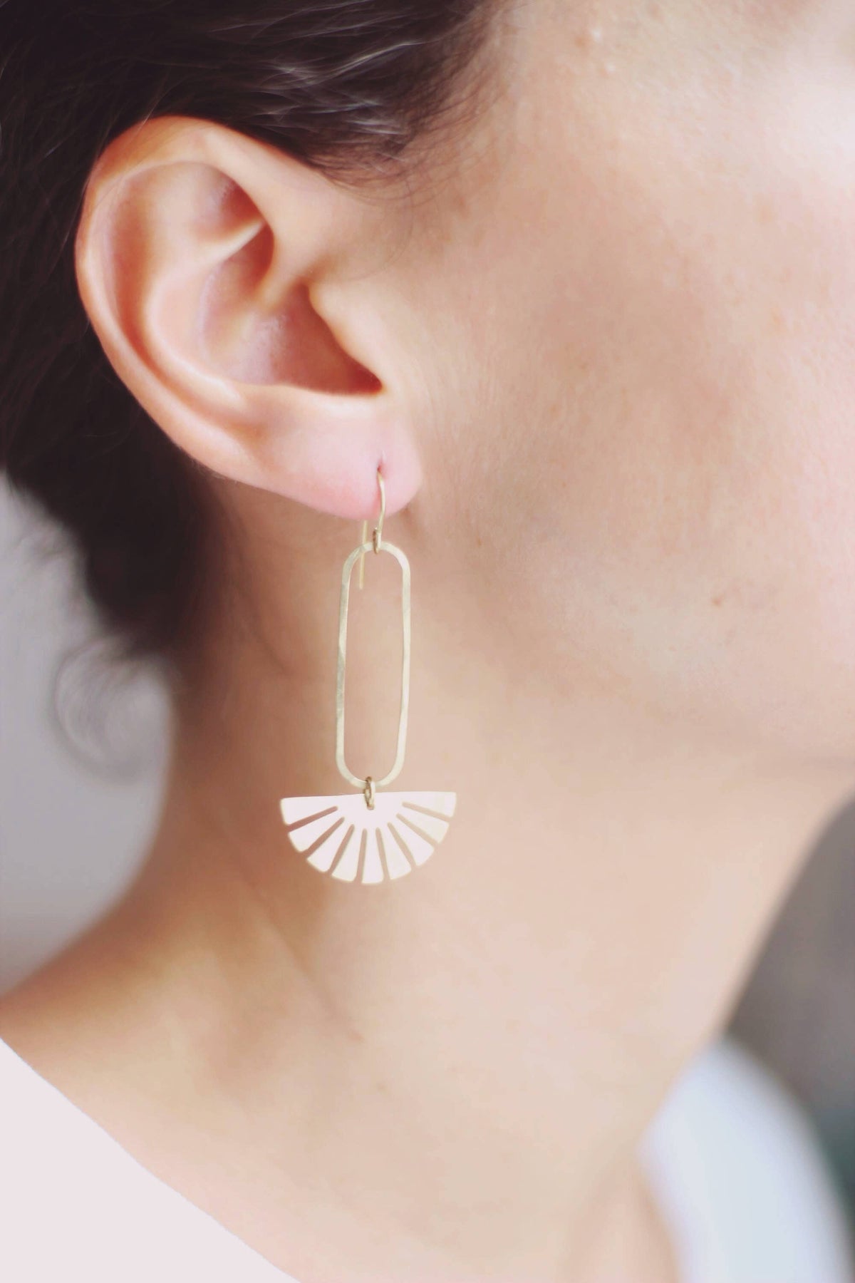Sun Beam Drop Earrings