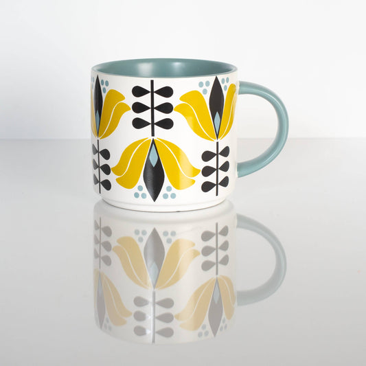 Yellow Lotus Flower Mug