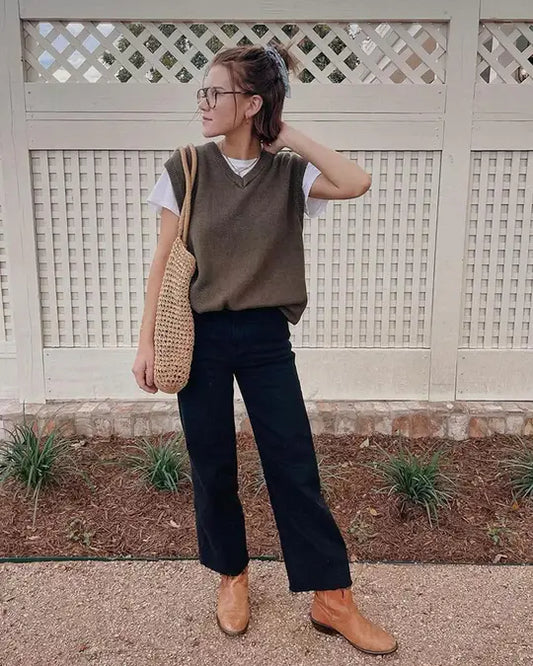 Black Aberdeen Crop Jean