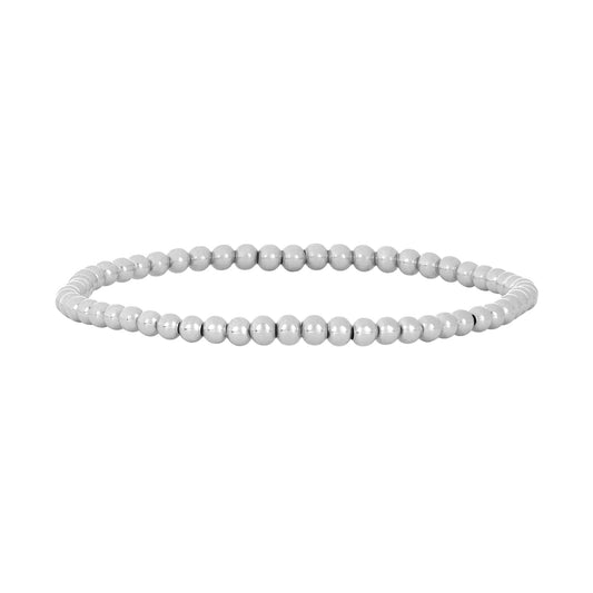 7.25" - 3mm Sterling Silver Bead Bracelet Special Order