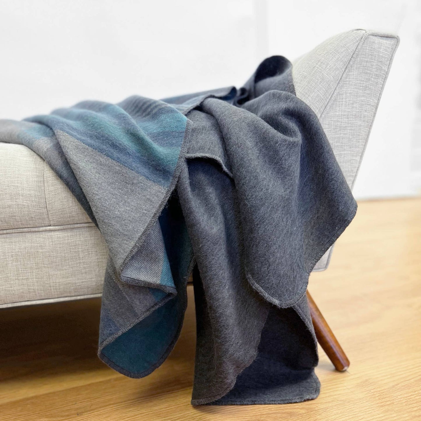 Dark Sea Alpaca Throw