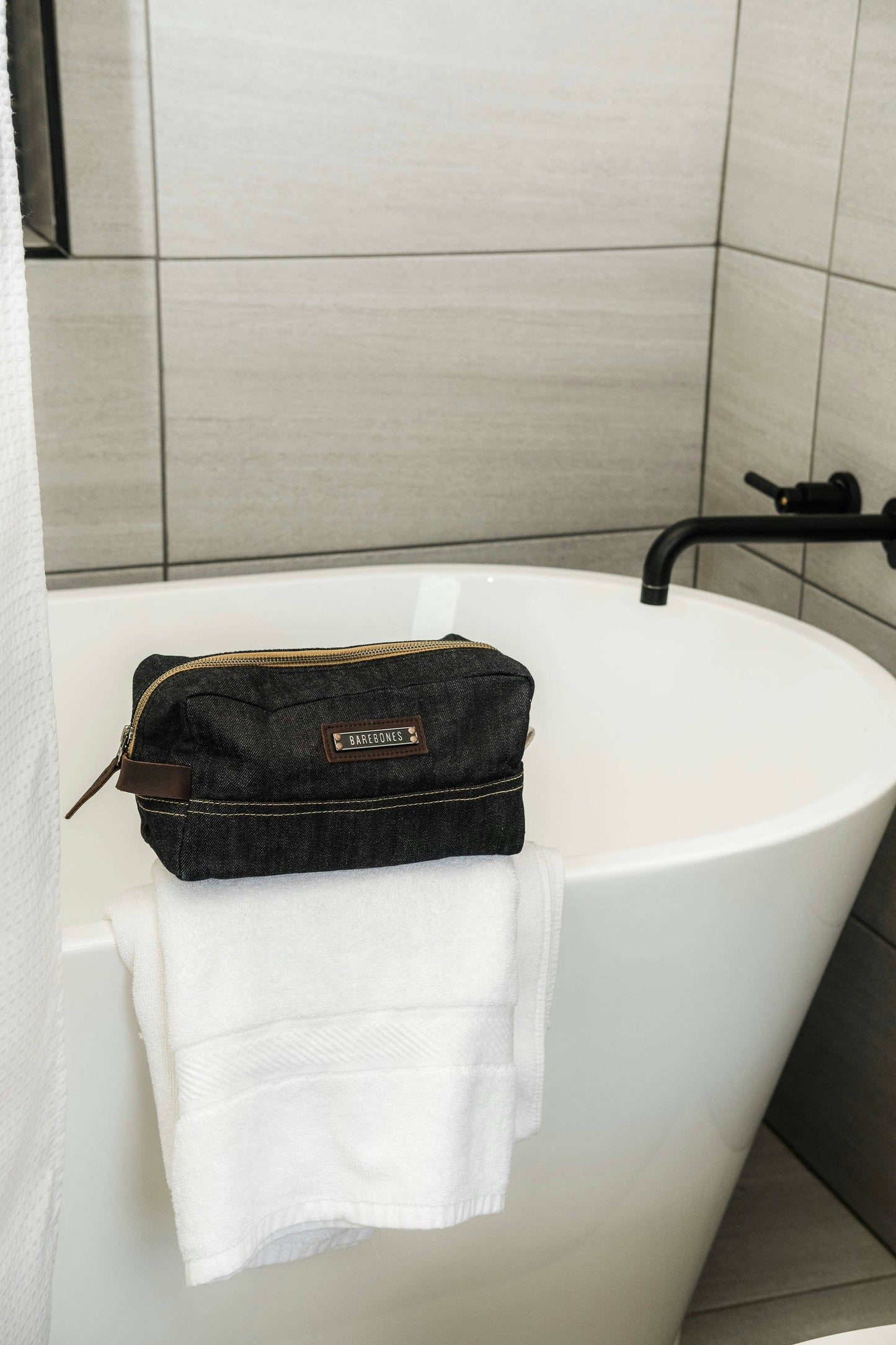 Denim Dopp Kit Bag
