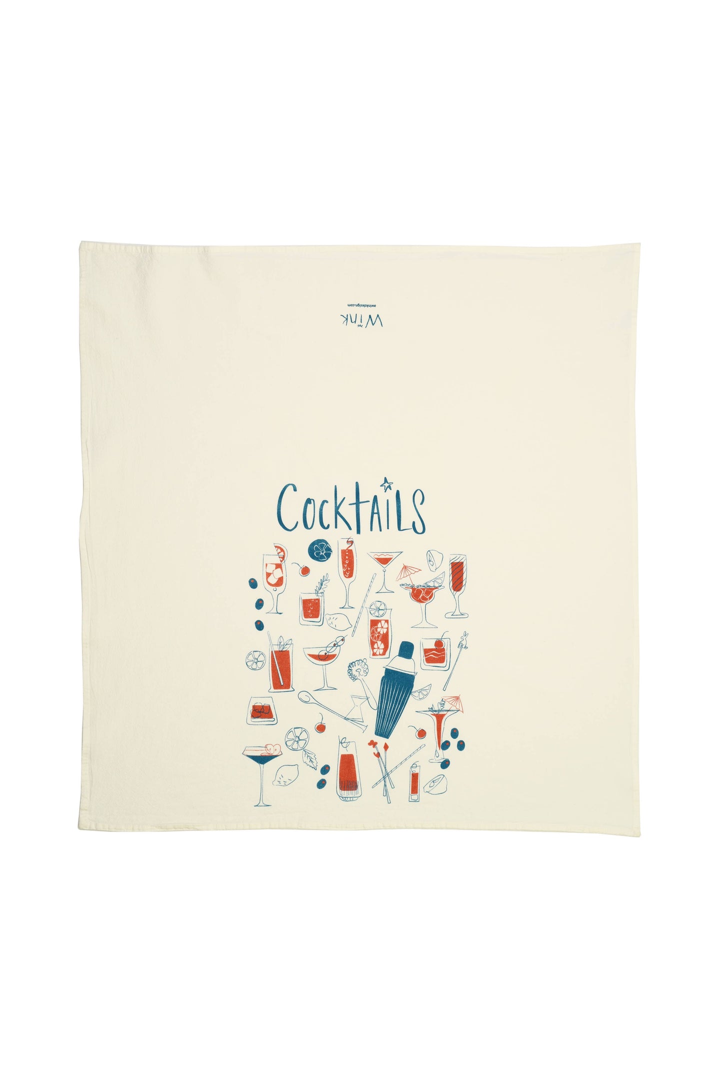Vintage Cocktails Dishtowel