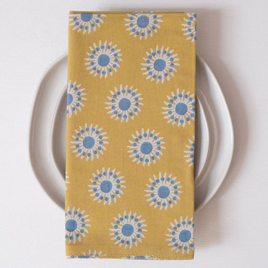 Sunflower Yellow Napkins - Set of 4