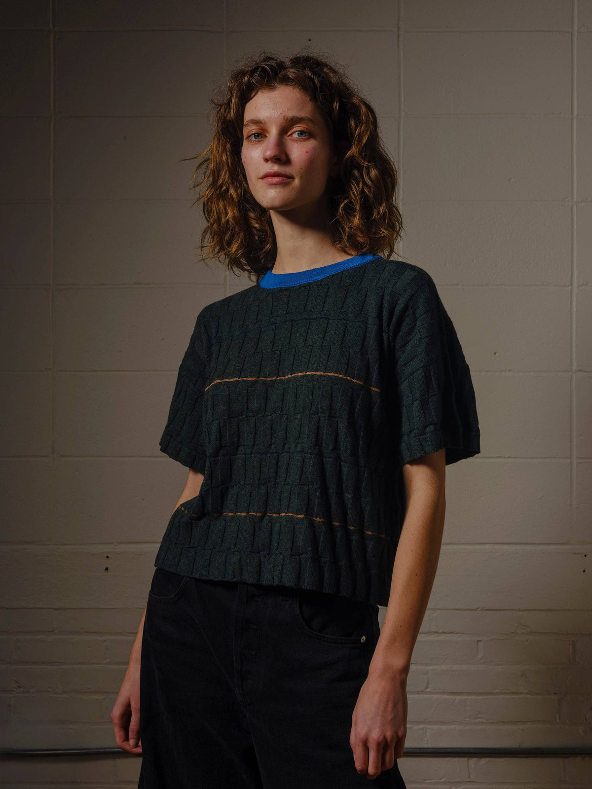 Wiggle Stripe Sweater - Calathea