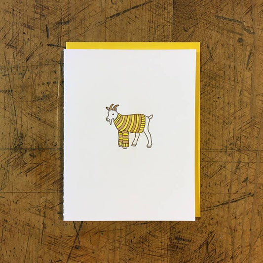 Goat Sweater Card