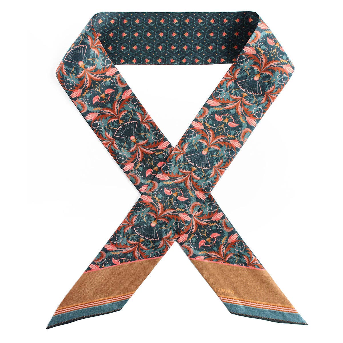 Blue Rose Twilly Scarf