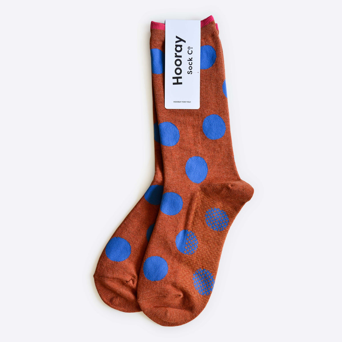 Rust - Panhandle Polka Dot Socks