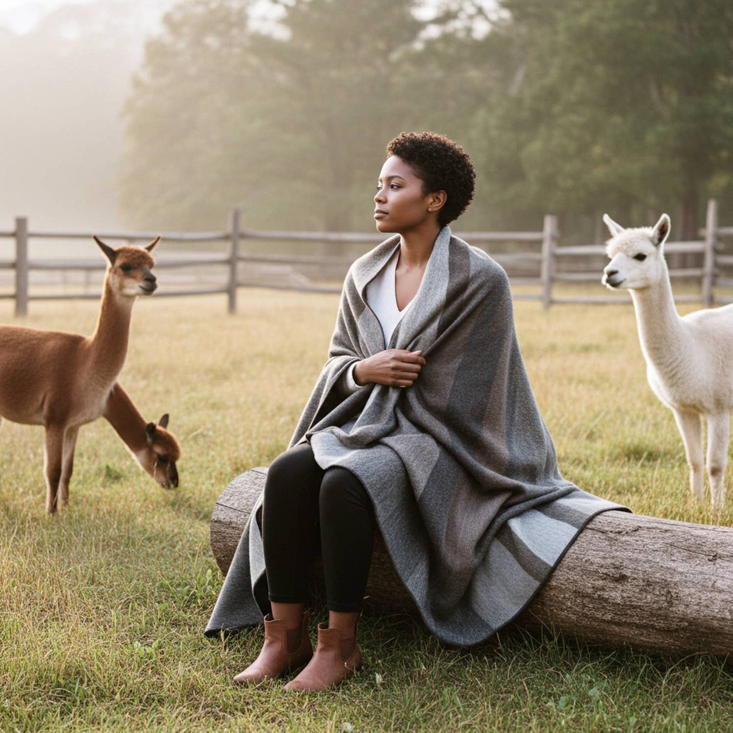 Woodland Alpaca Throw