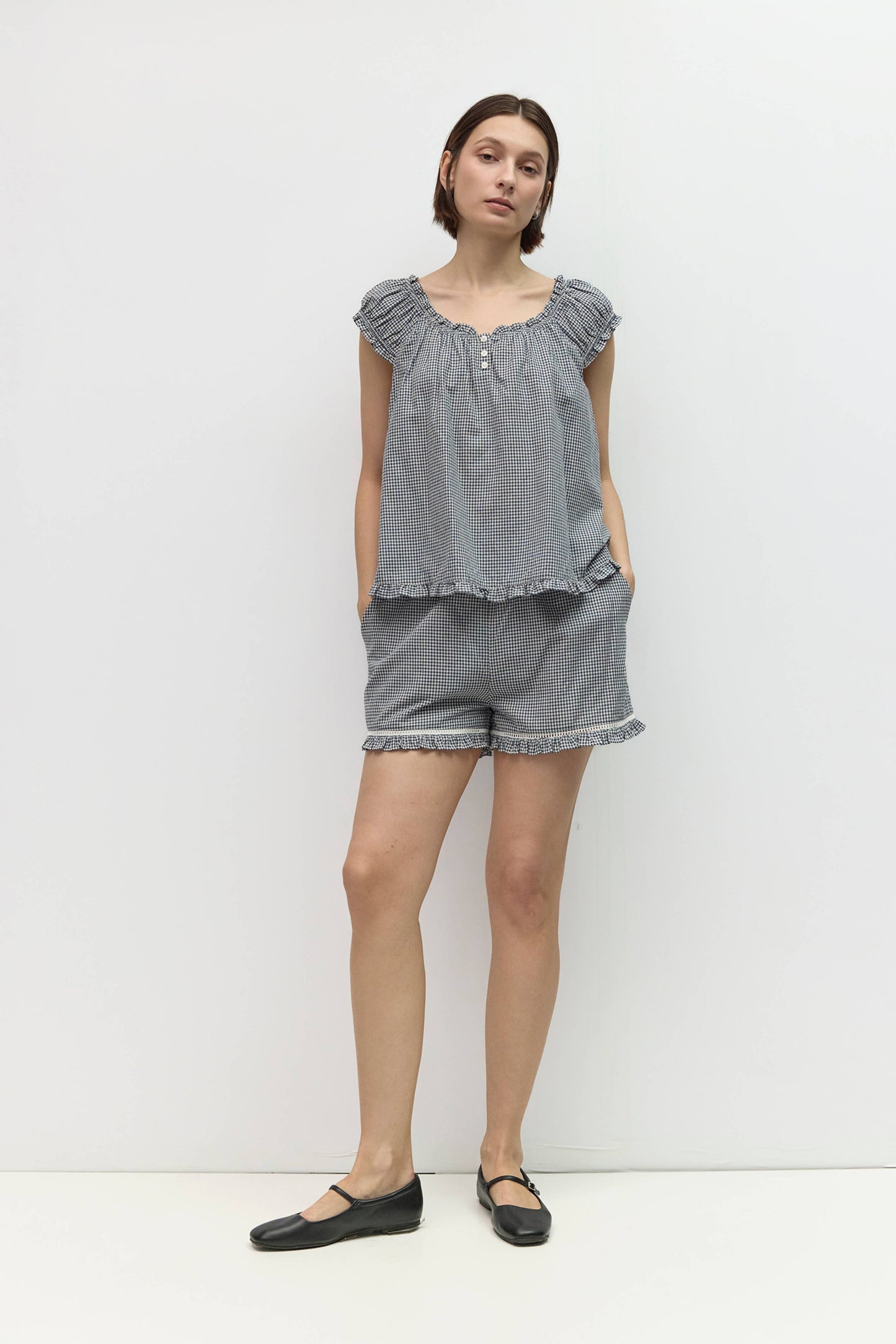 Shayla Gingham Blouse