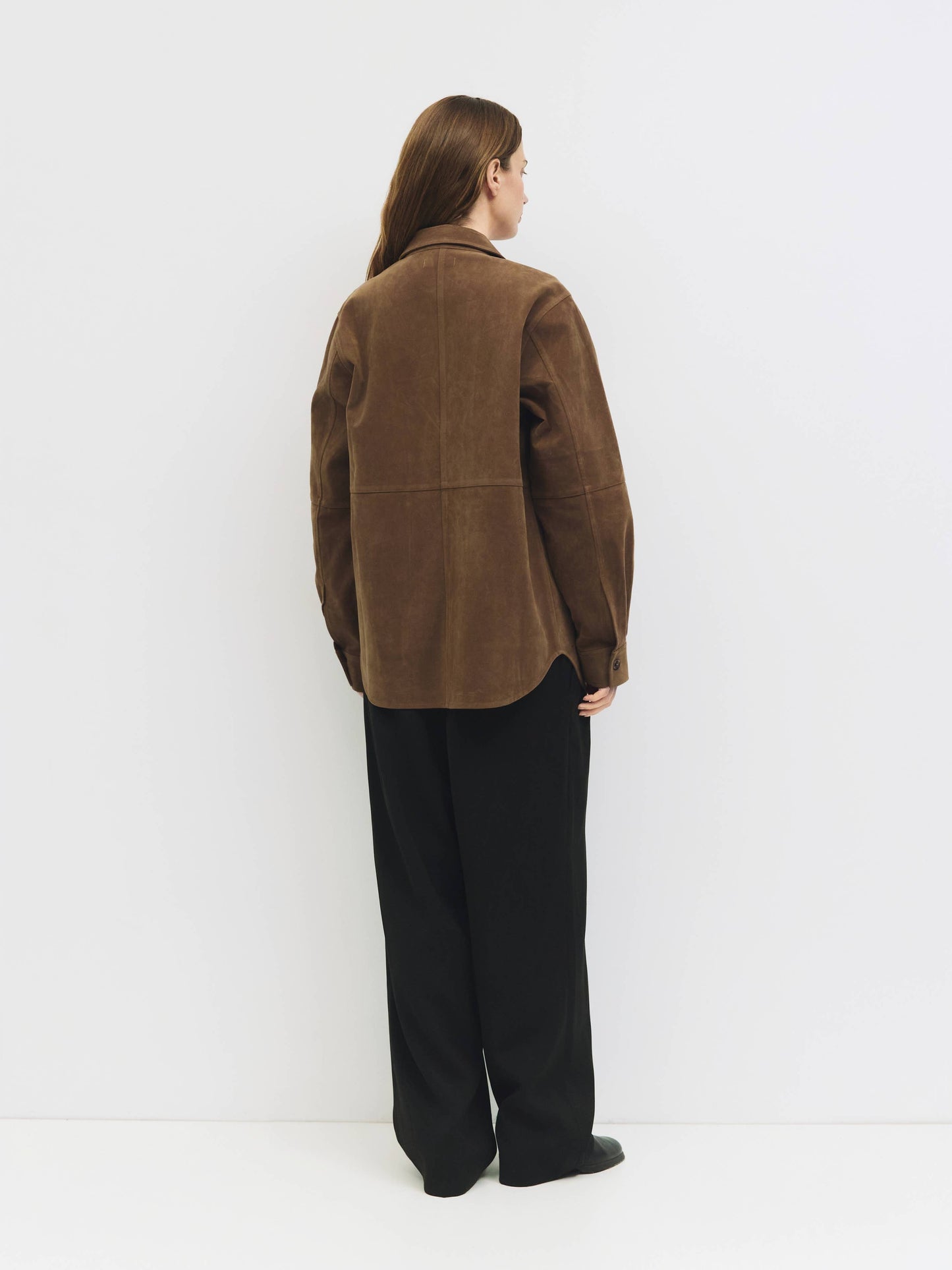 Dean Jacket | Oversized Faux Suede Shirt