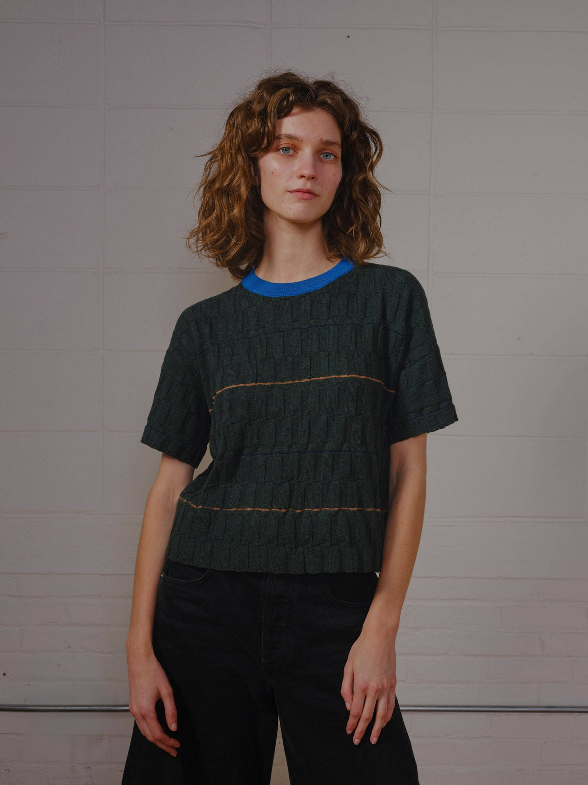 Wiggle Stripe Sweater - Calathea