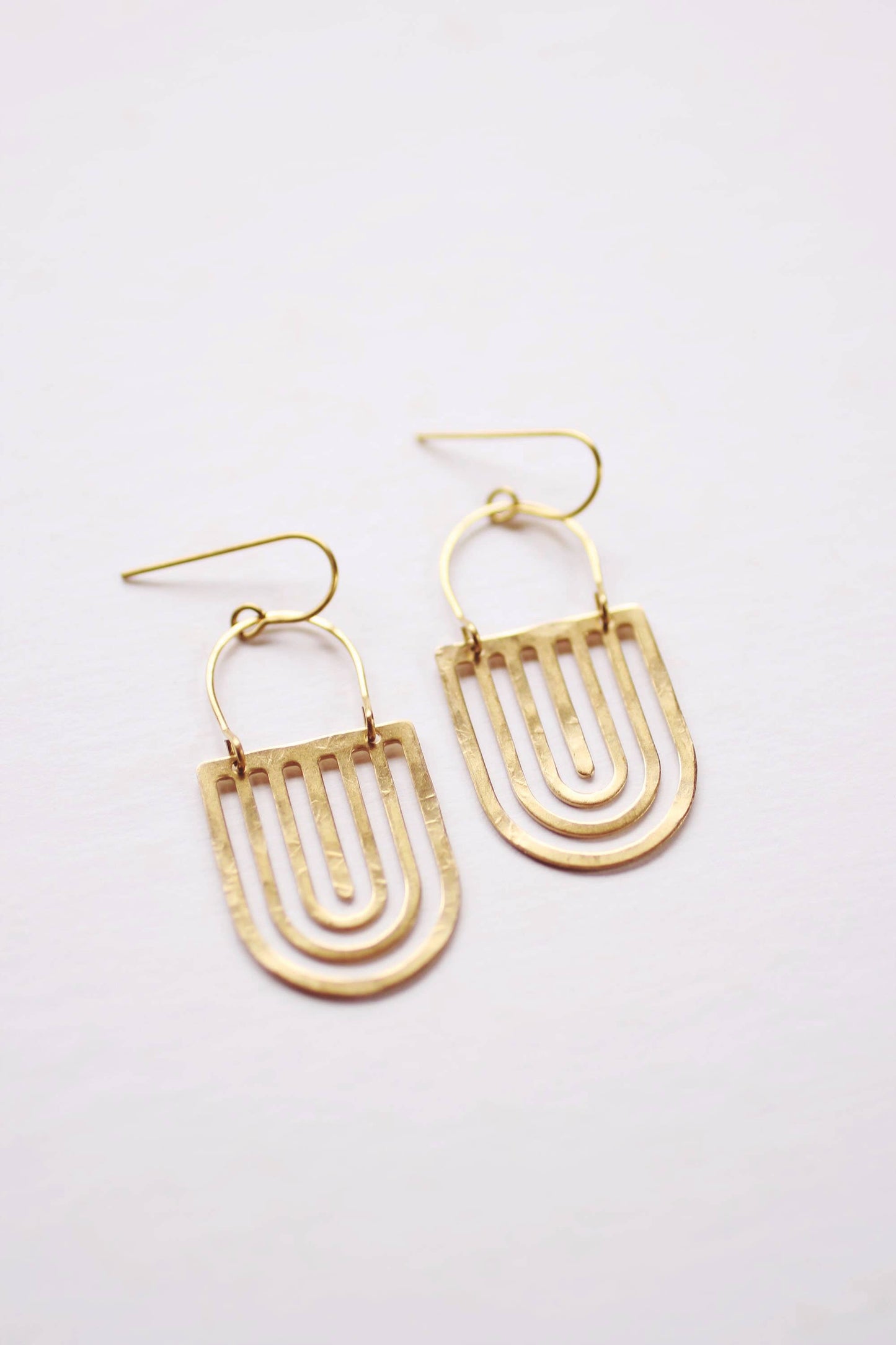 Rainbow Tab Arch Earrings
